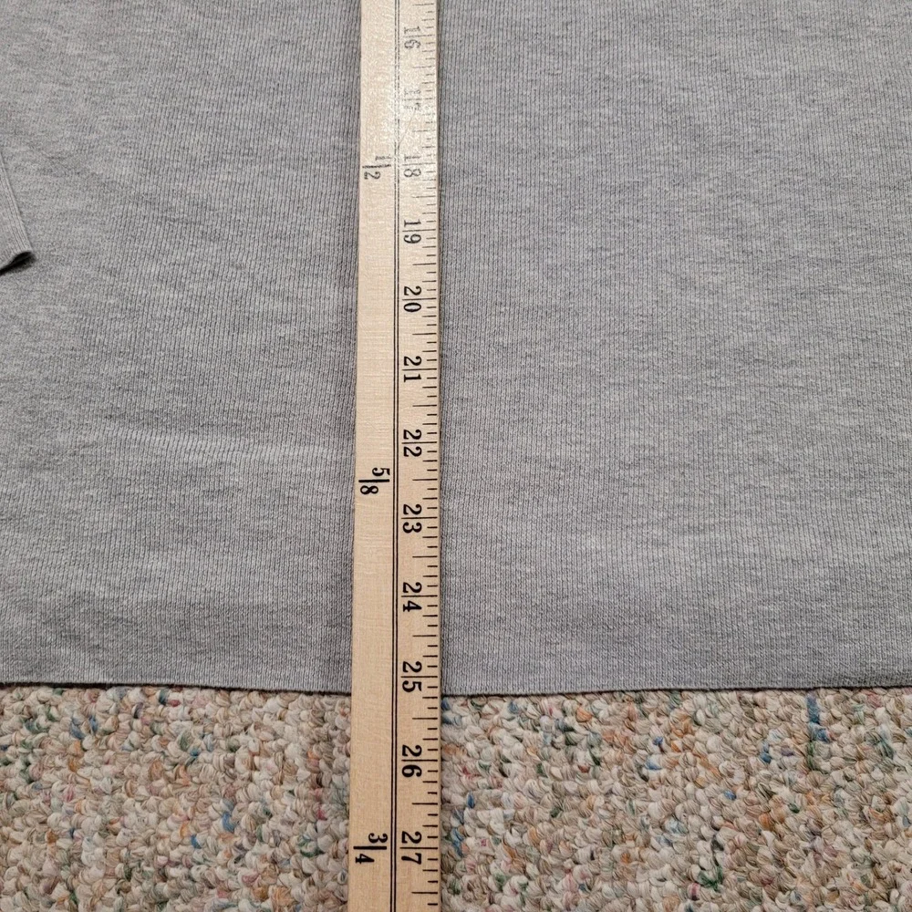 Polo Ralph Lauren Knit Polo Shirt Men Large Gray Pima Cotton Long Sleeve Vintage